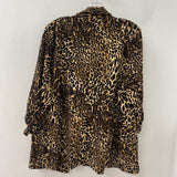 bar III WOMEN'S PLUS TOP leopard 1X