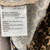 bar III WOMEN'S PLUS TOP leopard 1X
