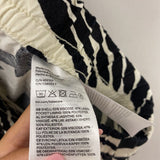 H&M WOMEN'S PANTS white black tropical L