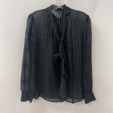 Massimo Dutti WOMEN'S BLOUSE/SHIRT black gold 6