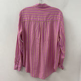 Universal Thread WOMEN'S BLOUSE/SHIRT pink stripe S