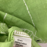 WOMEN'S BLOUSE/SHIRT lime fish print M