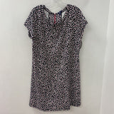 HATLEY WOMEN'S DRESS navy white pink floral XL