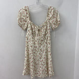 REFORMATION WOMEN'S DRESS cream pink floral 4