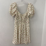 REFORMATION WOMEN'S DRESS cream pink floral 4