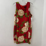 LAURA WOMEN'S PLUS DRESS red floral 18
