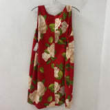 LAURA WOMEN'S PLUS DRESS red floral 18