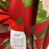 LAURA WOMEN'S PLUS DRESS red floral 18
