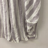 LUUKAA WOMEN'S PANTS white lilac stripe 10