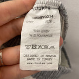 LUUKAA WOMEN'S PANTS grey stripe 8