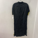 ALEMBIKA WOMEN'S DRESS black lime dots 8-10/2