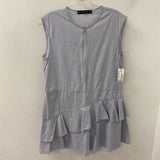 ZARA WOMEN'S UNCATEGORIZED blue white mix XS