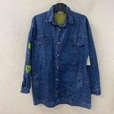 WOMEN'S DENIM JACKET blue multi L