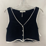 OAK + FORT WOMEN'S TANK/CAMI black white M