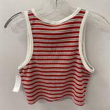 H&M WOMEN'S TANK/CAMI red stripe L
