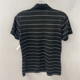 NIKE WOMEN'S ACTIVE TOP black white stripe XS
