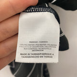 NIKE WOMEN'S ACTIVE TOP black white stripe XS