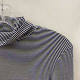 SUNDAY BEST WOMEN'S TOP black white stripe M