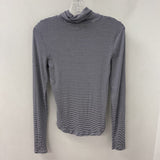 SUNDAY BEST WOMEN'S TOP black white stripe M