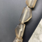 WOMEN'S NECKLACE grey beige