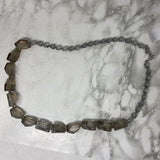 WOMEN'S NECKLACE grey beige