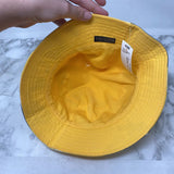 WOMEN'S HAT yellow white grey