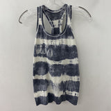 LULULEMON WOMEN'S ACTIVE TOP grey white tiedye S