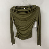H&M WOMEN'S TOP olive XS
