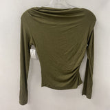 H&M WOMEN'S TOP olive XS
