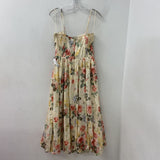 ABERCROMBIE & FITCH WOMEN'S PARTY DRESS pink green ivory L