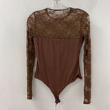 WOMEN'S TOP brown M