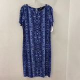 OLSEN WOMEN'S DRESS blue black M