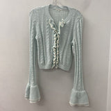 TULAROSA WOMEN'S CARDIGAN blue white M