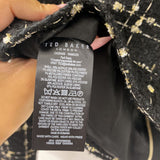 TED BAKER WOMEN'S BLAZER/JACKET black cream gold 00/0