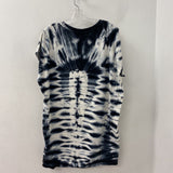 Young Fabulous Broke (YFB) WOMEN'S DRESS white navy S/M