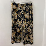 JL JULES & LEOPOLD WOMEN'S PANTS black brown floral XL