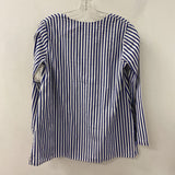 WOMEN'S BLOUSE/SHIRT white blue S