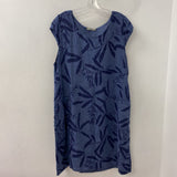made in Italy WOMEN'S PLUS DRESS blue print 1X