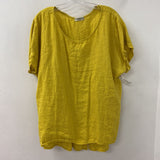 terzo millennio WOMEN'S PLUS TOP yellow 2X
