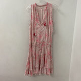 POUPETTE ST BARTH WOMEN'S DRESS pink white L
