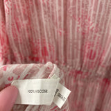 POUPETTE ST BARTH WOMEN'S DRESS pink white L