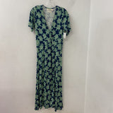 NICE THINGS WOMEN'S DRESS navy green S