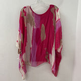 VIVIAN SHYU WOMEN'S BLOUSE/SHIRT pink beige S/M