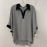LAURA WOMEN'S BLOUSE/SHIRT black white 10