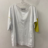 OZAI N KU WOMEN'S T-SHIRT white yellow blue M/2