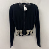 NANETTE LEPORE WOMEN'S CARDIGAN black cream S