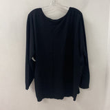 ADDITION ELLE WOMEN'S PLUS TOP black 4X