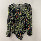ZARA WOMEN'S BLOUSE/SHIRT black green M