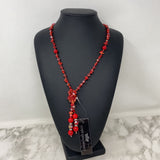 WOMEN'S JEWELRY SET red