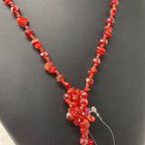 WOMEN'S JEWELRY SET red